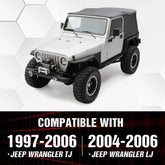 Rear Off Road Fender Flares 1997-2006 Jeep Wrangler TJ & 2004-2006 Jeep Wrangler LJ